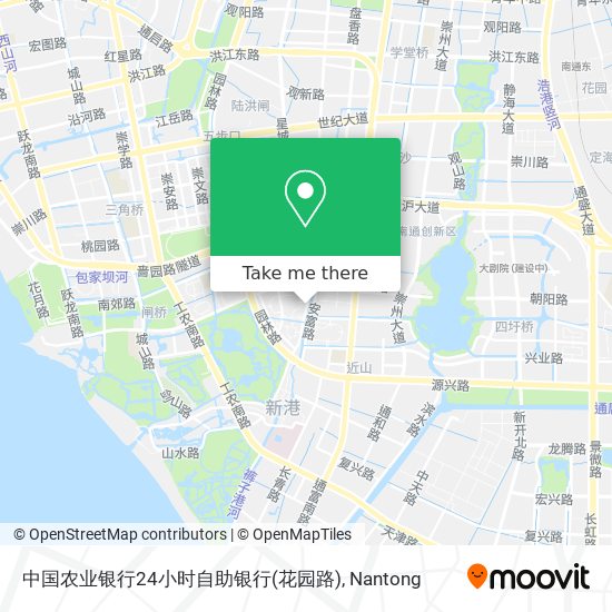 中国农业银行24小时自助银行(花园路) map