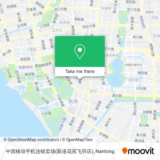 中国移动手机连锁卖场(新港花苑飞羽店) map