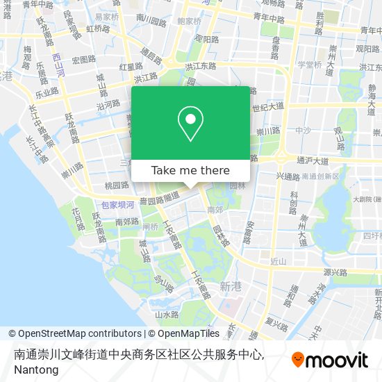 南通崇川文峰街道中央商务区社区公共服务中心 map
