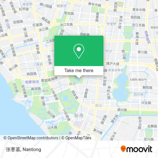 张謇墓 map