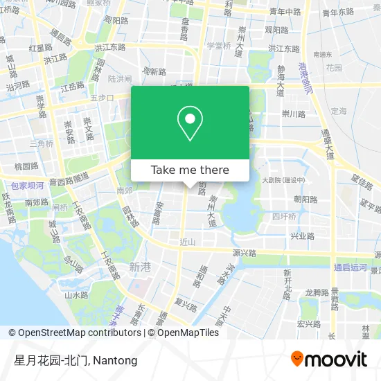 星月花园-北门 map