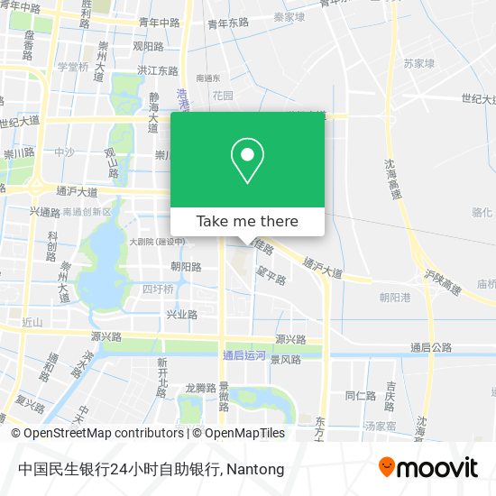 中国民生银行24小时自助银行 map