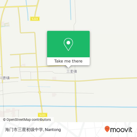 海门市三星初级中学 map