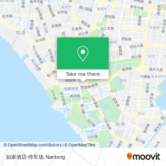 如家酒店-停车场 map