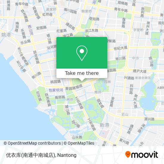 优衣库(南通中南城店) map