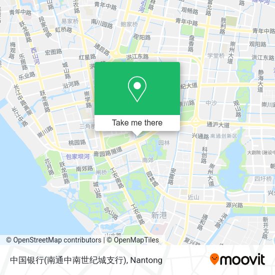 中国银行(南通中南世纪城支行) map