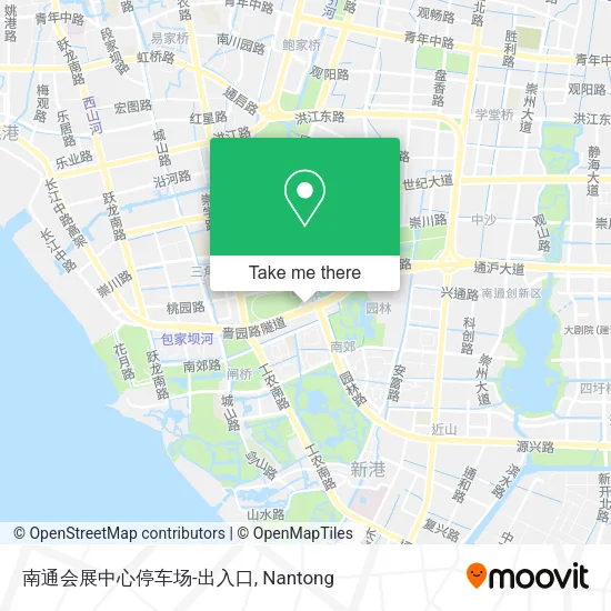 南通会展中心停车场-出入口 map