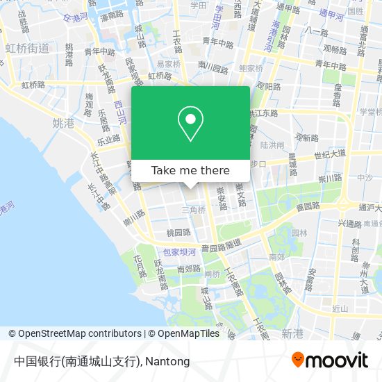 中国银行(南通城山支行) map