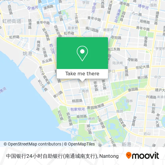 中国银行24小时自助银行(南通城南支行) map