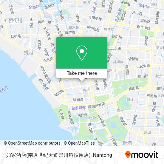 如家酒店(南通世纪大道崇川科技园店) map