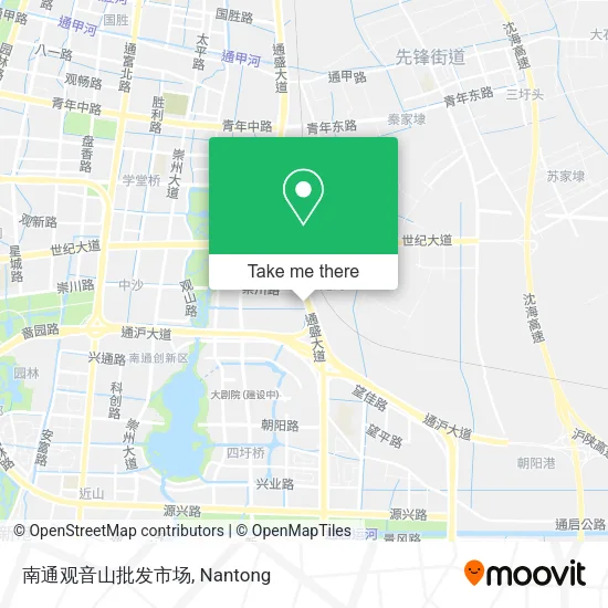 南通观音山批发市场 map