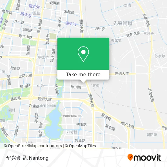 华兴食品 map