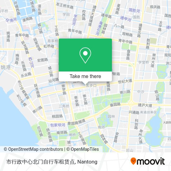 市行政中心北门自行车租赁点 map