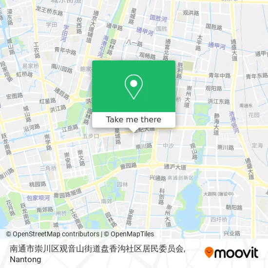 南通市崇川区观音山街道盘香沟社区居民委员会 map