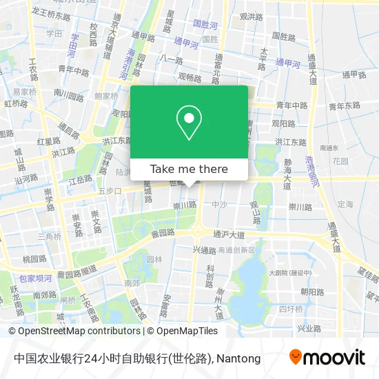 中国农业银行24小时自助银行(世伦路) map