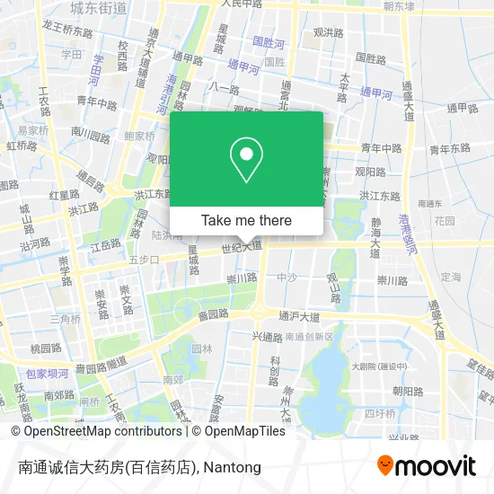 南通诚信大药房(百信药店) map