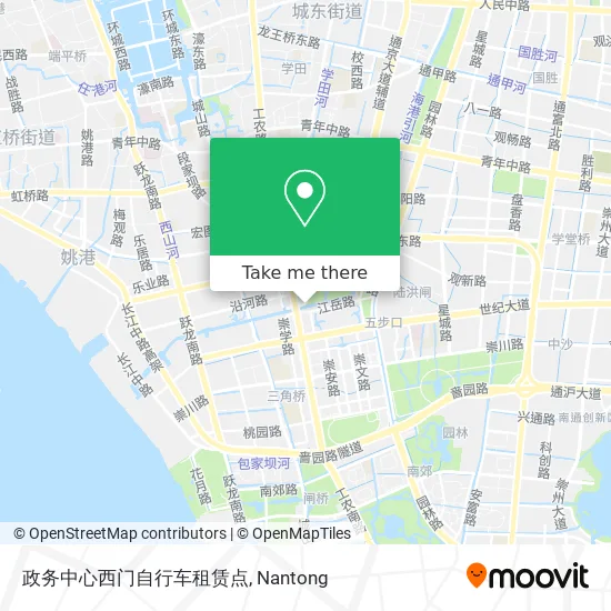 政务中心西门自行车租赁点 map