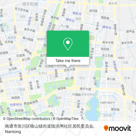 南通市崇川区狼山镇街道陆洪闸社区居民委员会 map