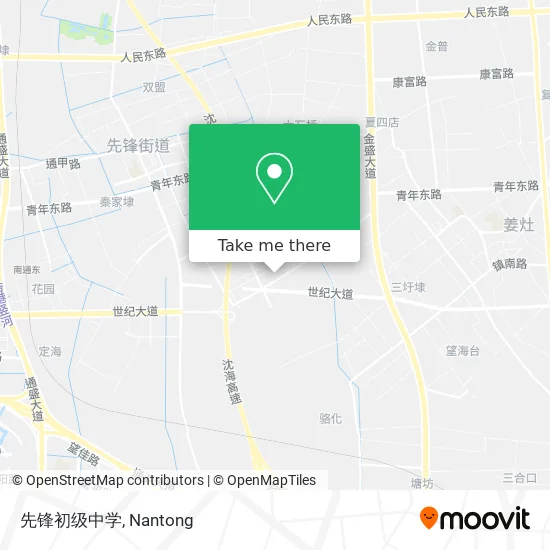 先锋初级中学 map