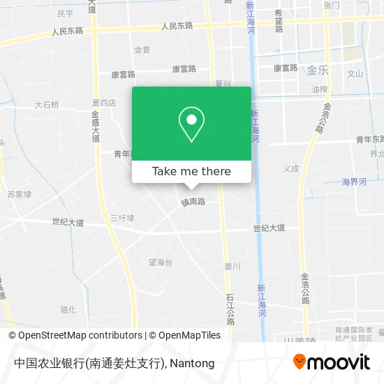 中国农业银行(南通姜灶支行) map