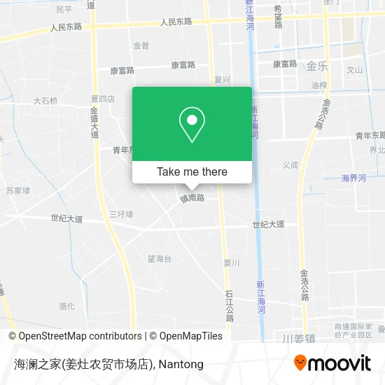 海澜之家(姜灶农贸市场店) map