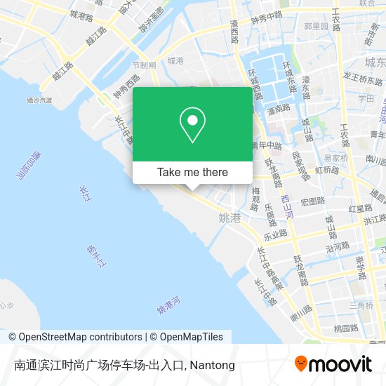 南通滨江时尚广场停车场-出入口 map