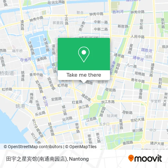 田宇之星宾馆(南通南园店) map