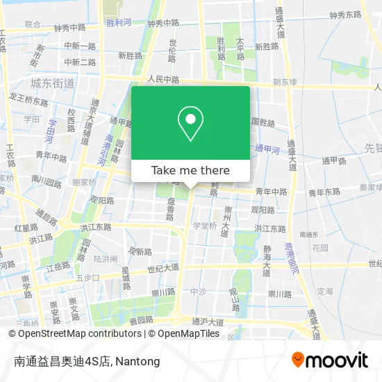南通益昌奥迪4S店 map