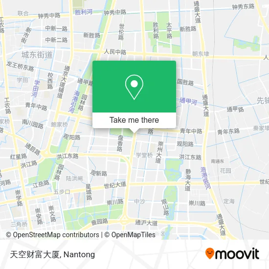 天空财富大厦 map