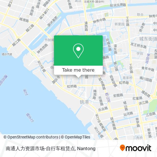 南通人力资源市场-自行车租赁点 map