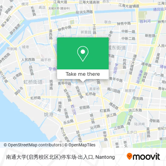 南通大学(启秀校区北区)停车场-出入口 map