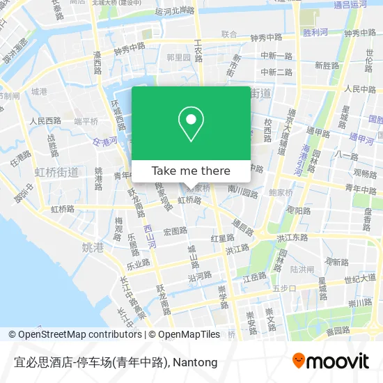 宜必思酒店-停车场(青年中路) map