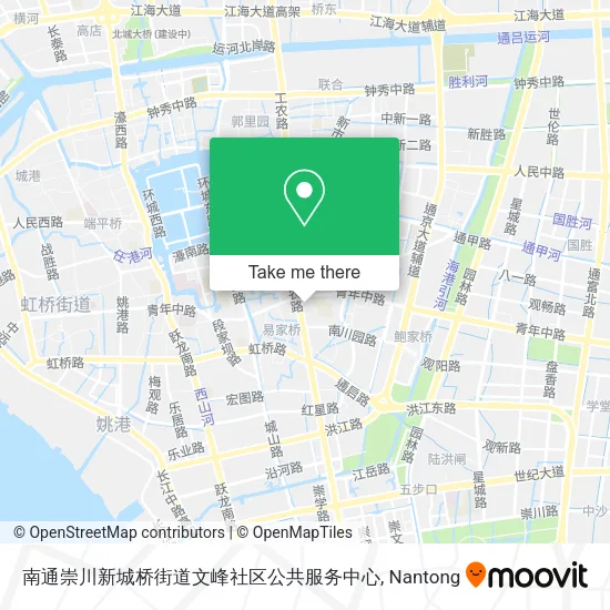 南通崇川新城桥街道文峰社区公共服务中心 map