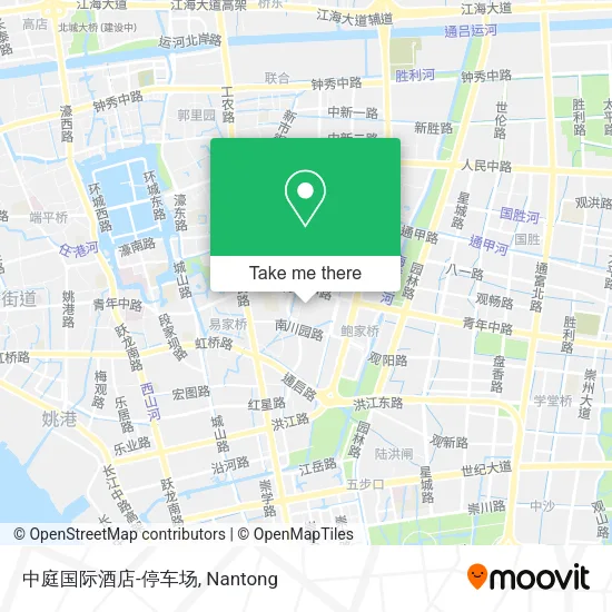 中庭国际酒店-停车场 map
