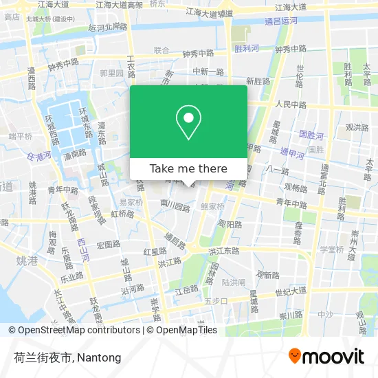 荷兰街夜市 map
