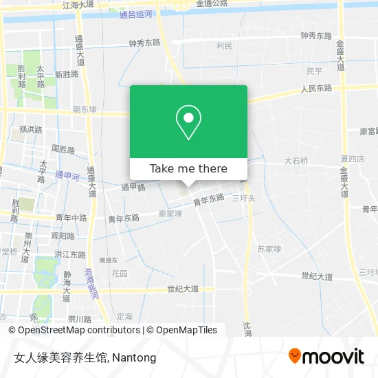女人缘美容养生馆 map