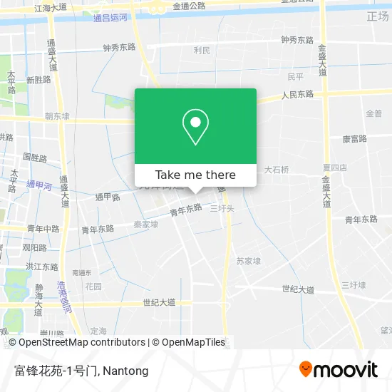 富锋花苑-1号门 map