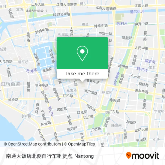 南通大饭店北侧自行车租赁点 map