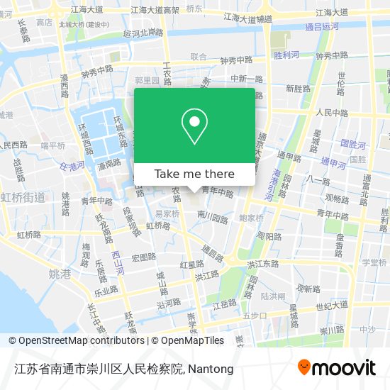 江苏省南通市崇川区人民检察院 map