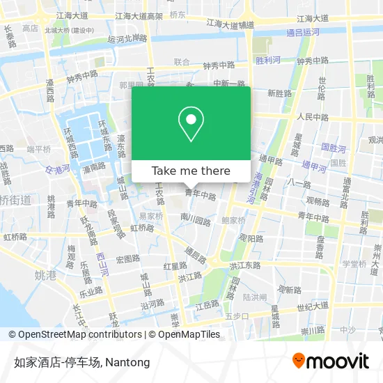 如家酒店-停车场 map