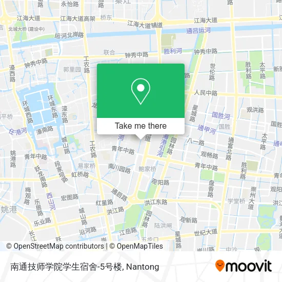 南通技师学院学生宿舍-5号楼 map
