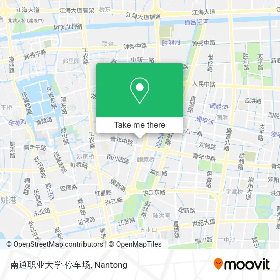 南通职业大学-停车场 map