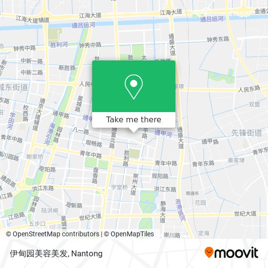 伊甸园美容美发 map