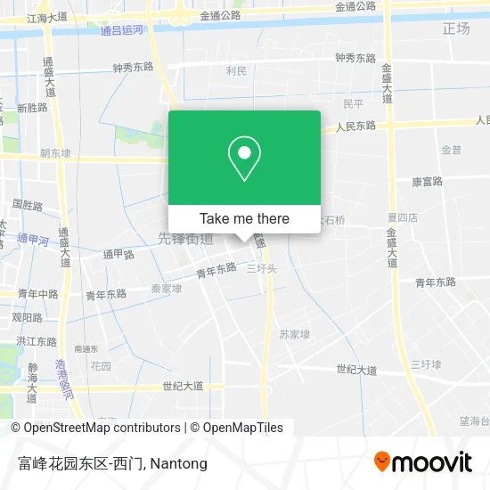 富峰花园东区-西门 map