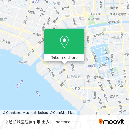 南通长城医院停车场-出入口 map