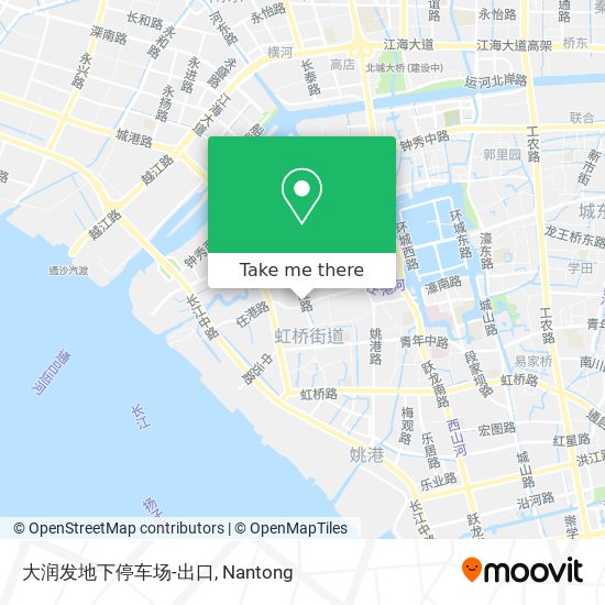 大润发地下停车场-出口 map