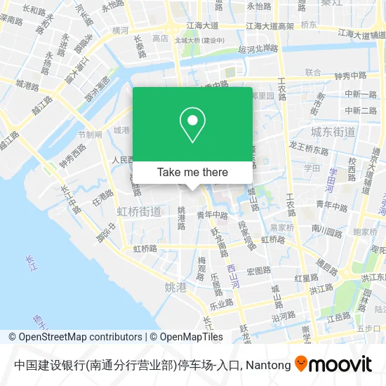 中国建设银行(南通分行营业部)停车场-入口 map
