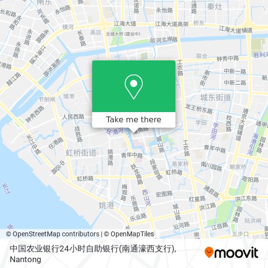中国农业银行24小时自助银行(南通濠西支行) map