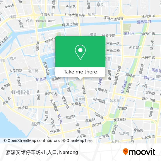 嘉濠宾馆停车场-出入口 map