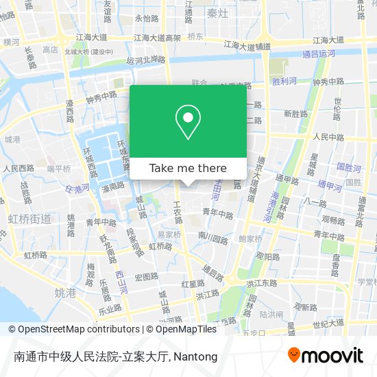 南通市中级人民法院-立案大厅 map